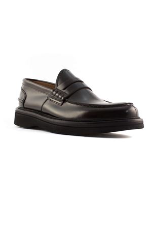 Dark Brown shiny leather loafer GREEN GEORGE | 202497